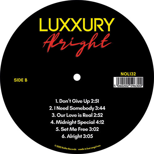 Luxxury - Alright [Red Vinyl]