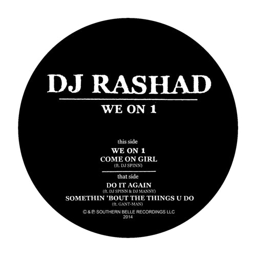 DJ Rashad - We on 1 [Plain Sleeve Repress]