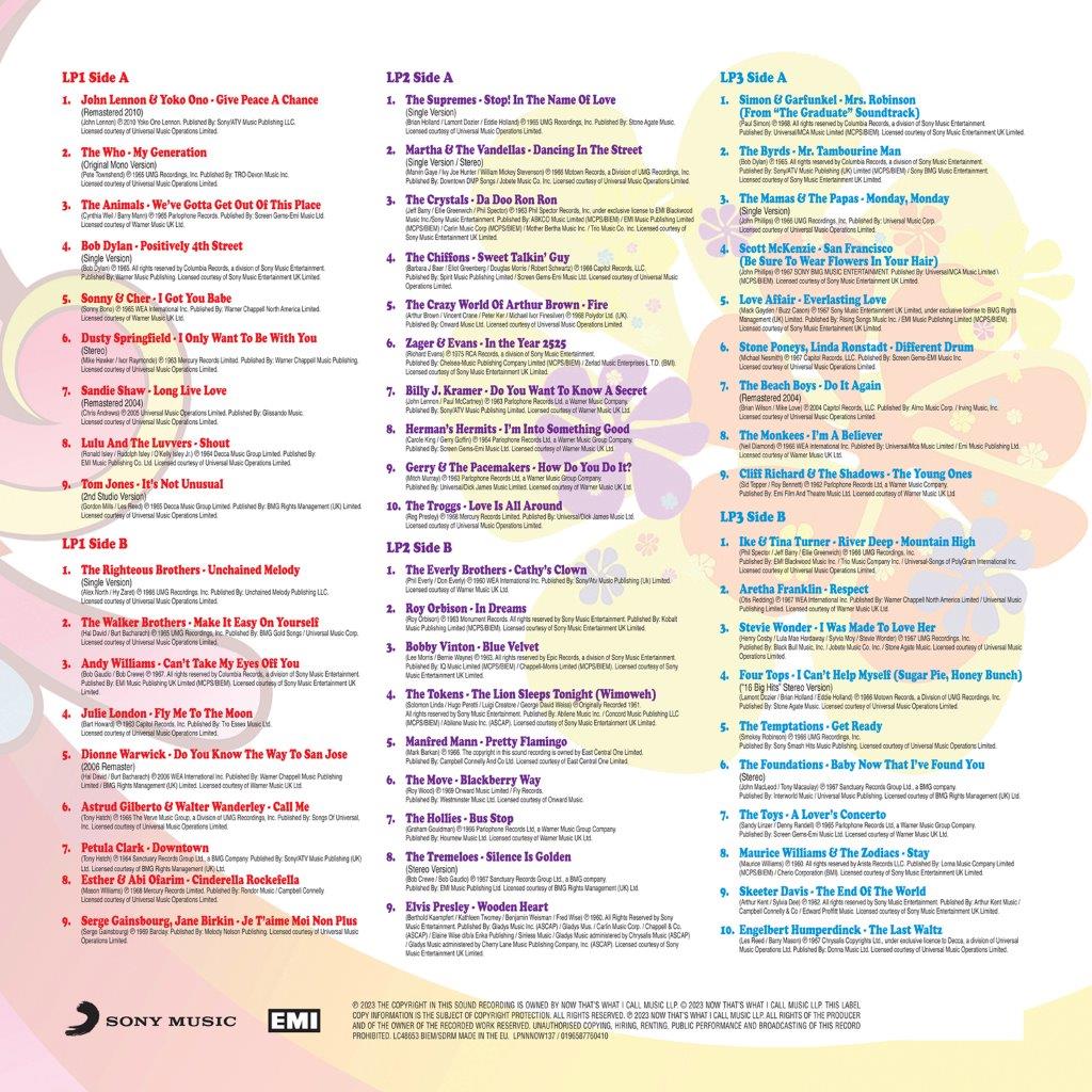 NOW That’s What I Call 60s Pop [3LP Coloured Vinyl]