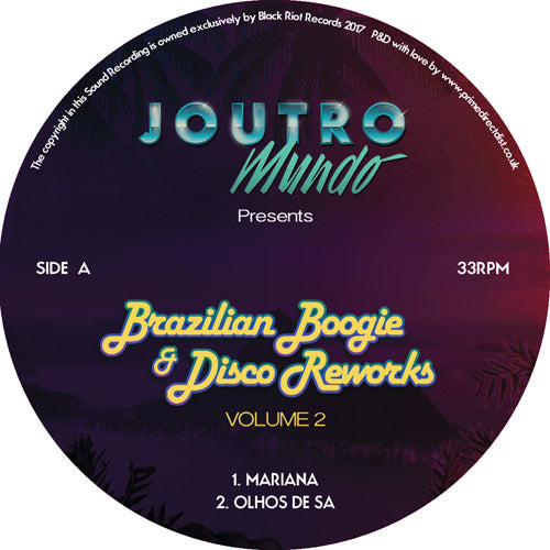 Joutro Mundo - Brazilian Boogie & Disco Volume 2 - 12 Inch Sampler