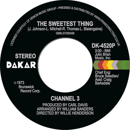 Channel 3 - The Sweetest Thing / Someone Else's Arms