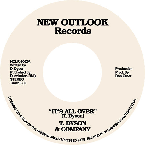 T Dyson & Company - It's All Over / First Time (RSD 2021)