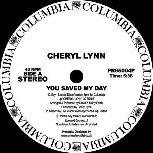 Cheryl LYNN - You Saved My Day