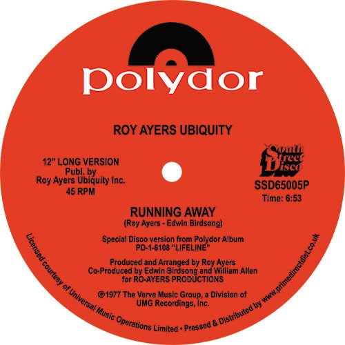 Roy Ayers Ubiquity - Running Away / Love Will Bring Us Back Together