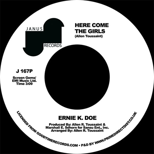 Ernie K. Doe - Here Come The Girls / Back Street Lover