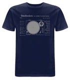 Technics SL-1200MK2 T-shirt - Navy Blue (XXL)