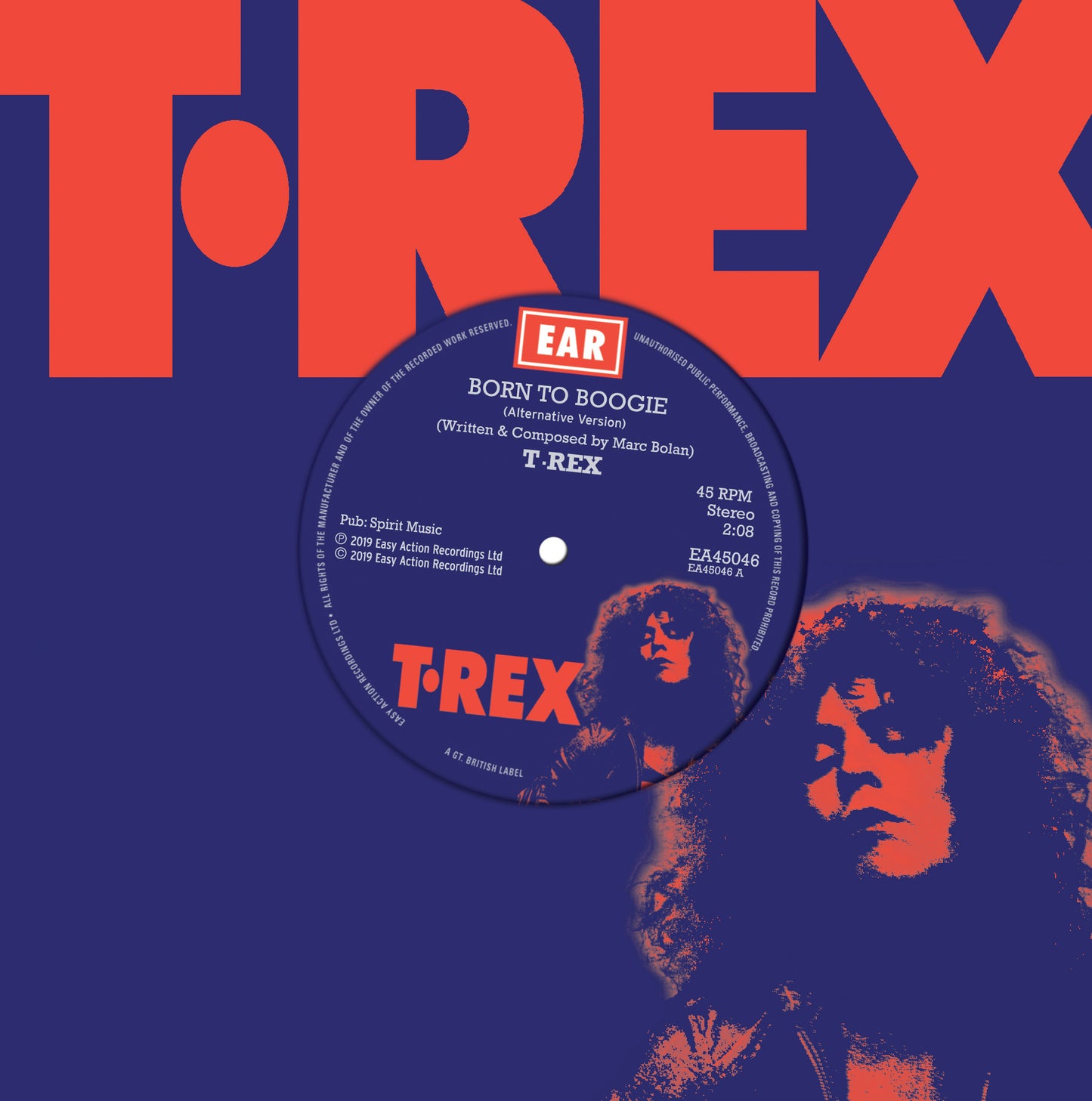 T. Rex - Born To Boogie [7" Blue Vinyl]