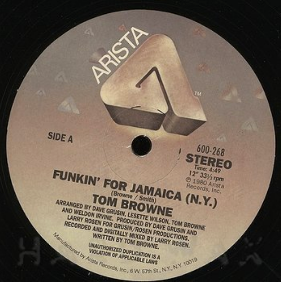 Tom Browne - Funkin' For Jamaica (N.Y.) / Fungi Mami (Bebopafunkadiscolypso)