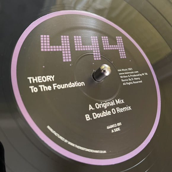 Theory - To The Foundation (Incl Double O Remix) [Import] (Black Vinyl) (ONE PER PERSON)