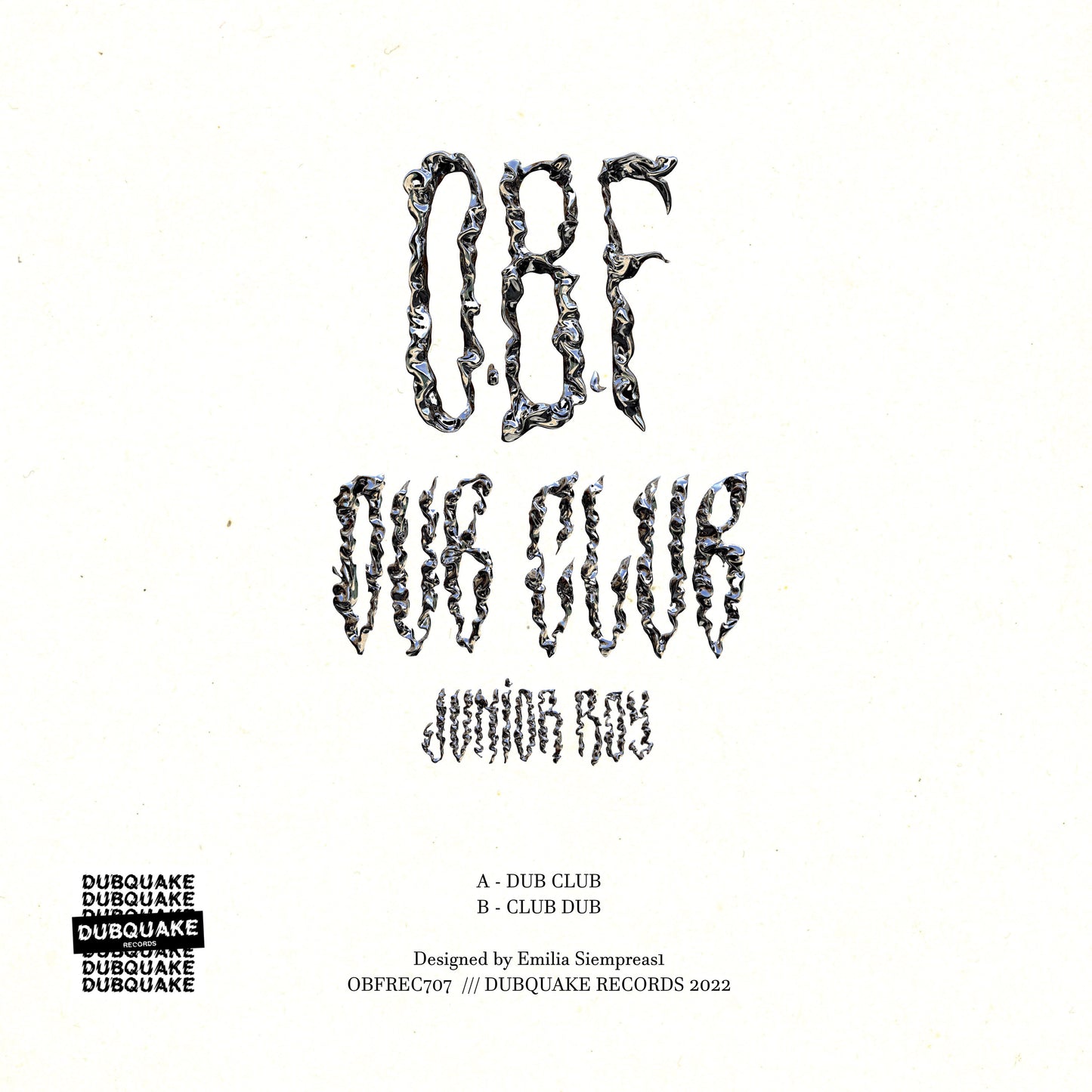 O.B.F & Junior Roy - Dub Club [7" Black Vinyl]