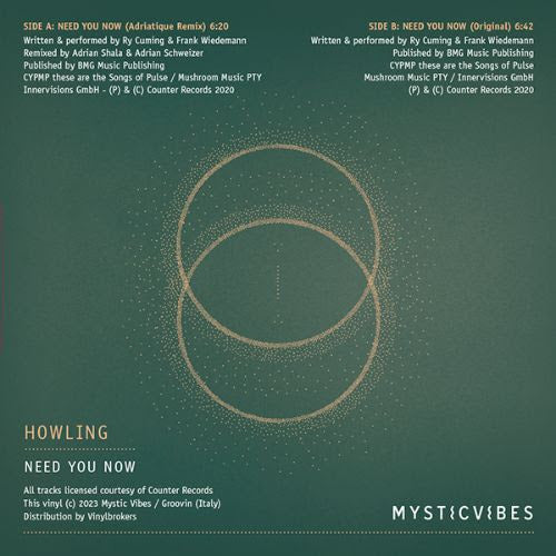 HOWLING - NEED YOU NOW (ADRIATIQUE REMIX)