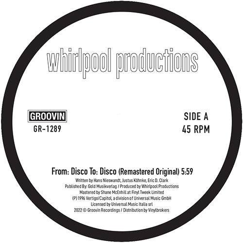 Whirlpool Productions - From Disco To Disco