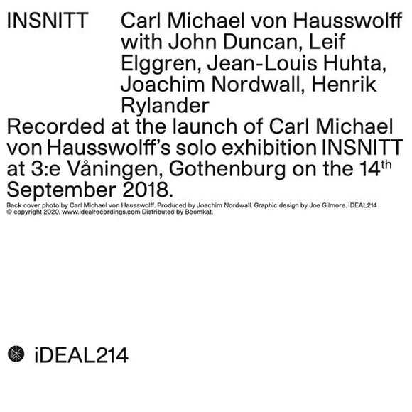 Carl Michael von Hausswolff - INSNITT
