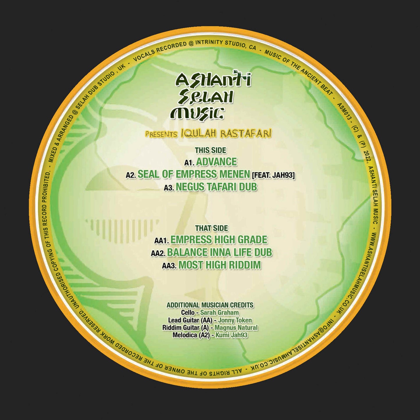 Iqulah Rastafari & Ashanti Selah - Advance / Empress Highgrade