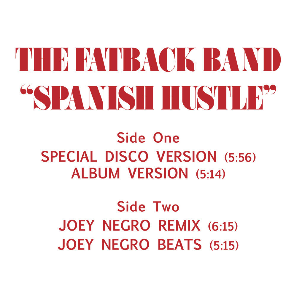 The Fatback Band - Spanish Hustle [Red Vinyl]
