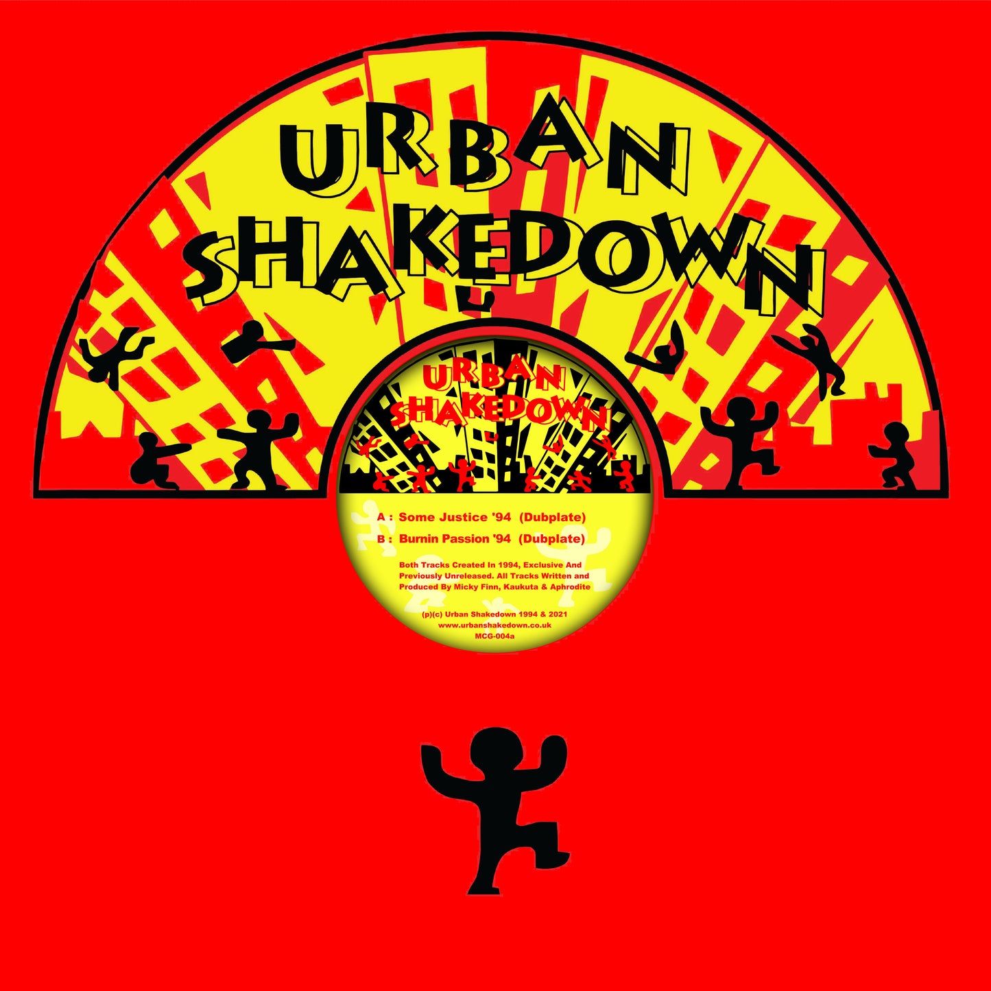 Urban Shakedown - Some Justice ’94 (Dubplate) / Burnin’ Passion ‘94 (Dubplate) [Red Vinyl]