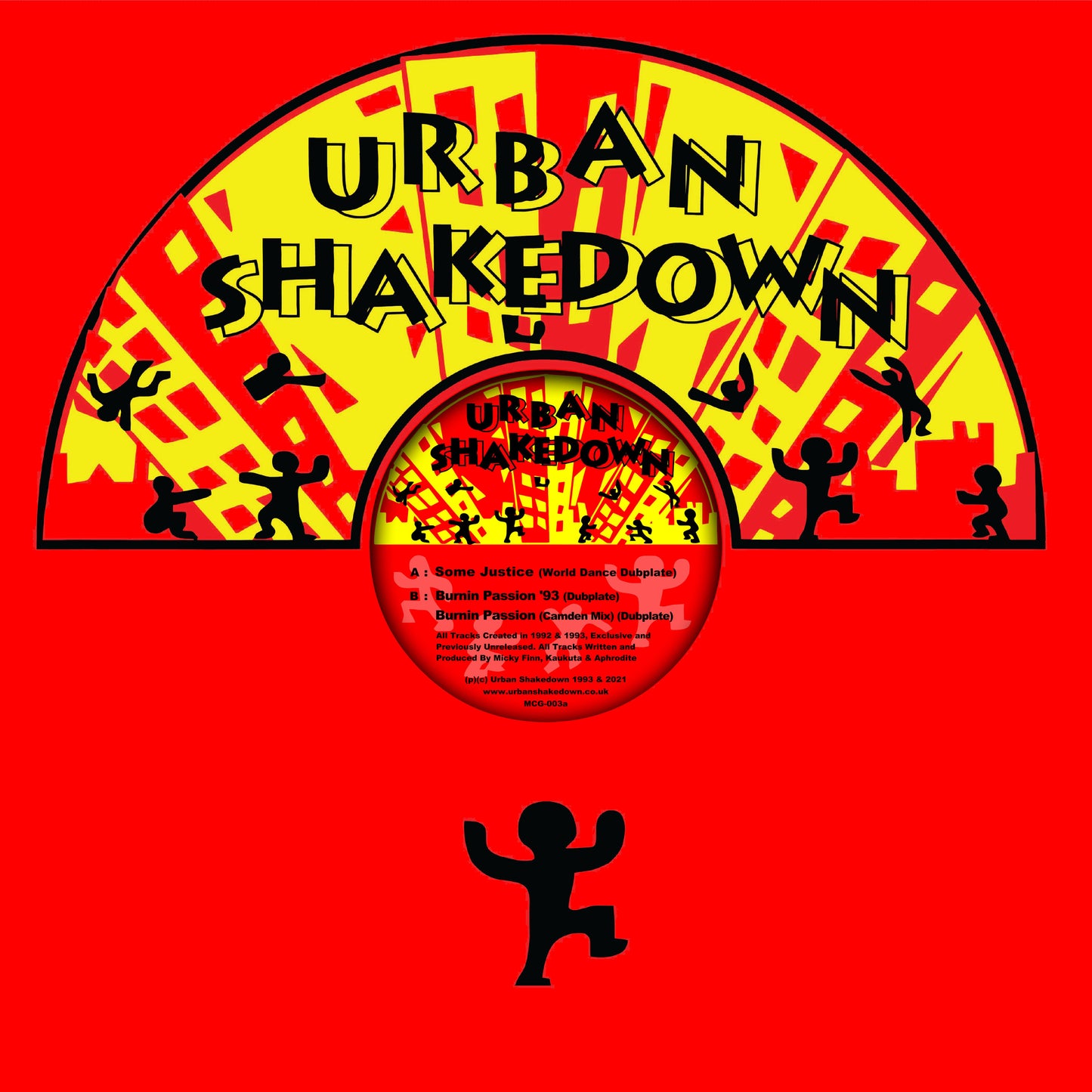 Urban Shakedown - Some Justice (World Dance Dubplate) / Burnin’ Passion (‘93 Dubplate & Camden Mix Dubplate) [Yellow Vinyl]