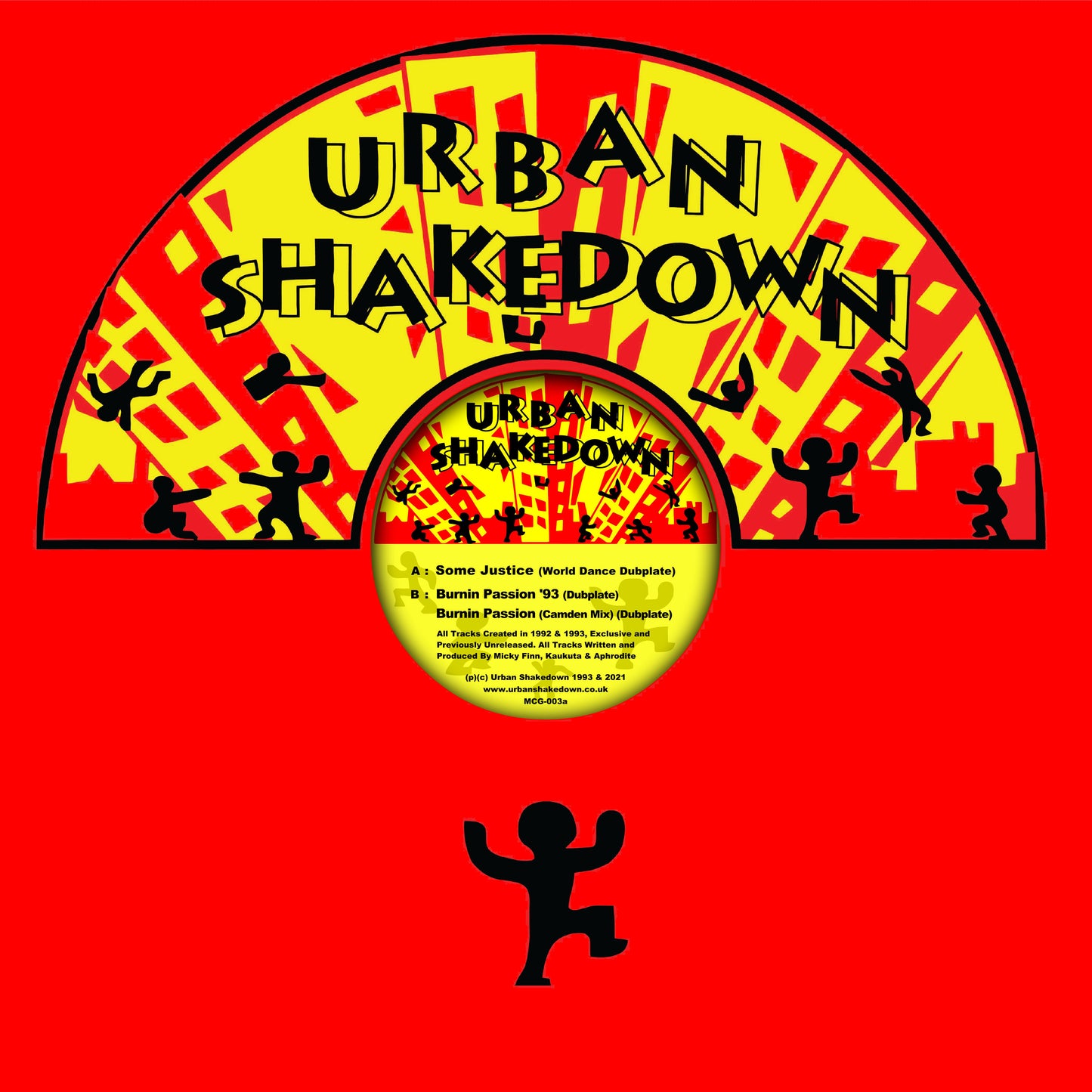 Urban Shakedown - Some Justice (World Dance Dubplate) / Burnin’ Passion (‘93 Dubplate & Camden Mix Dubplate) [Red Vinyl]