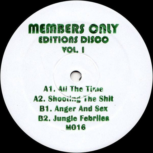 Members Only - Editions Disco Vol 1