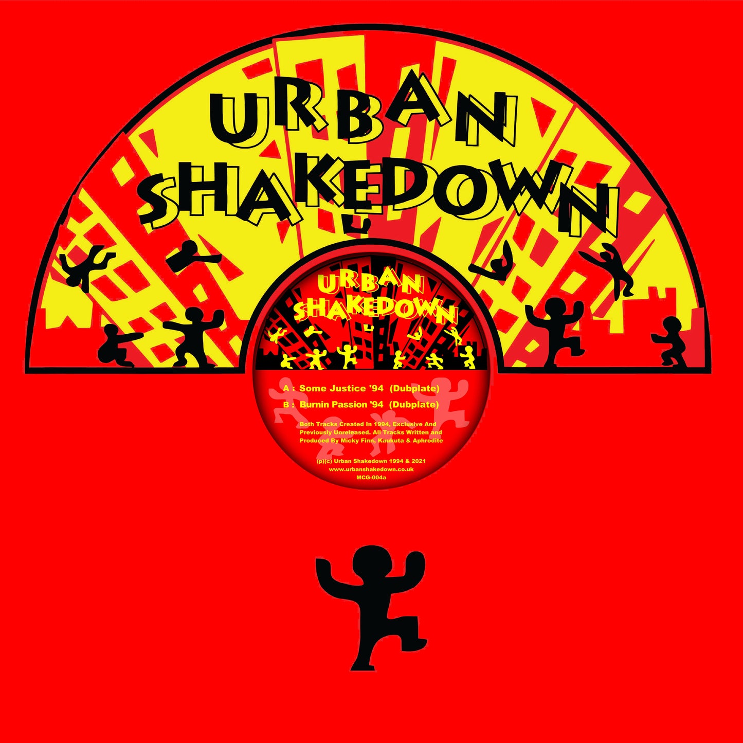Urban Shakedown - Some Justice ’94 (Dubplate) / Burnin’ Passion ‘94 (Dubplate) [Yellow Vinyl]