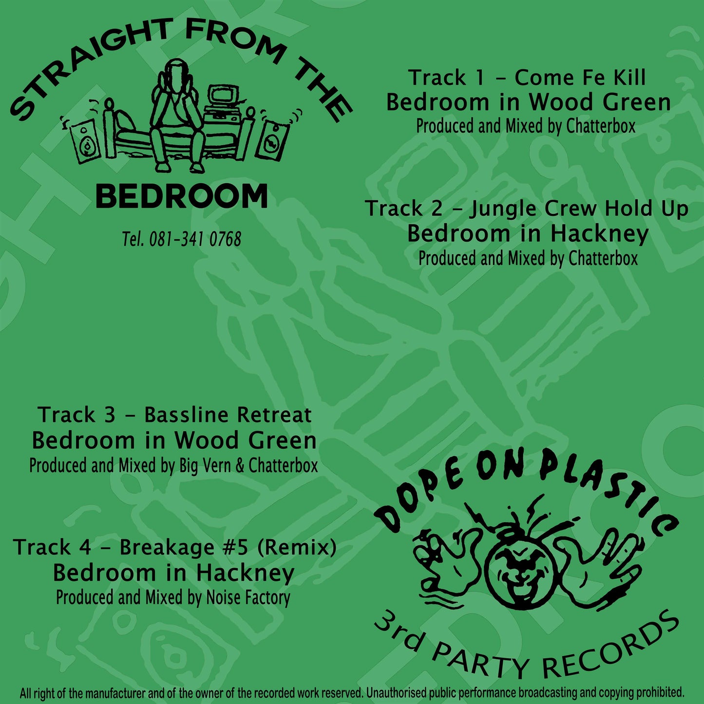 Big Vern, Chatterbox & Noise Factory - Straight From The Bedroom Vol. 3