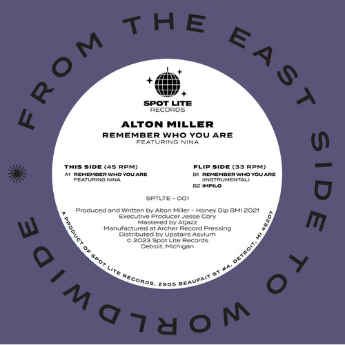 Alton Miller feat Nina - Remember Who You Are
