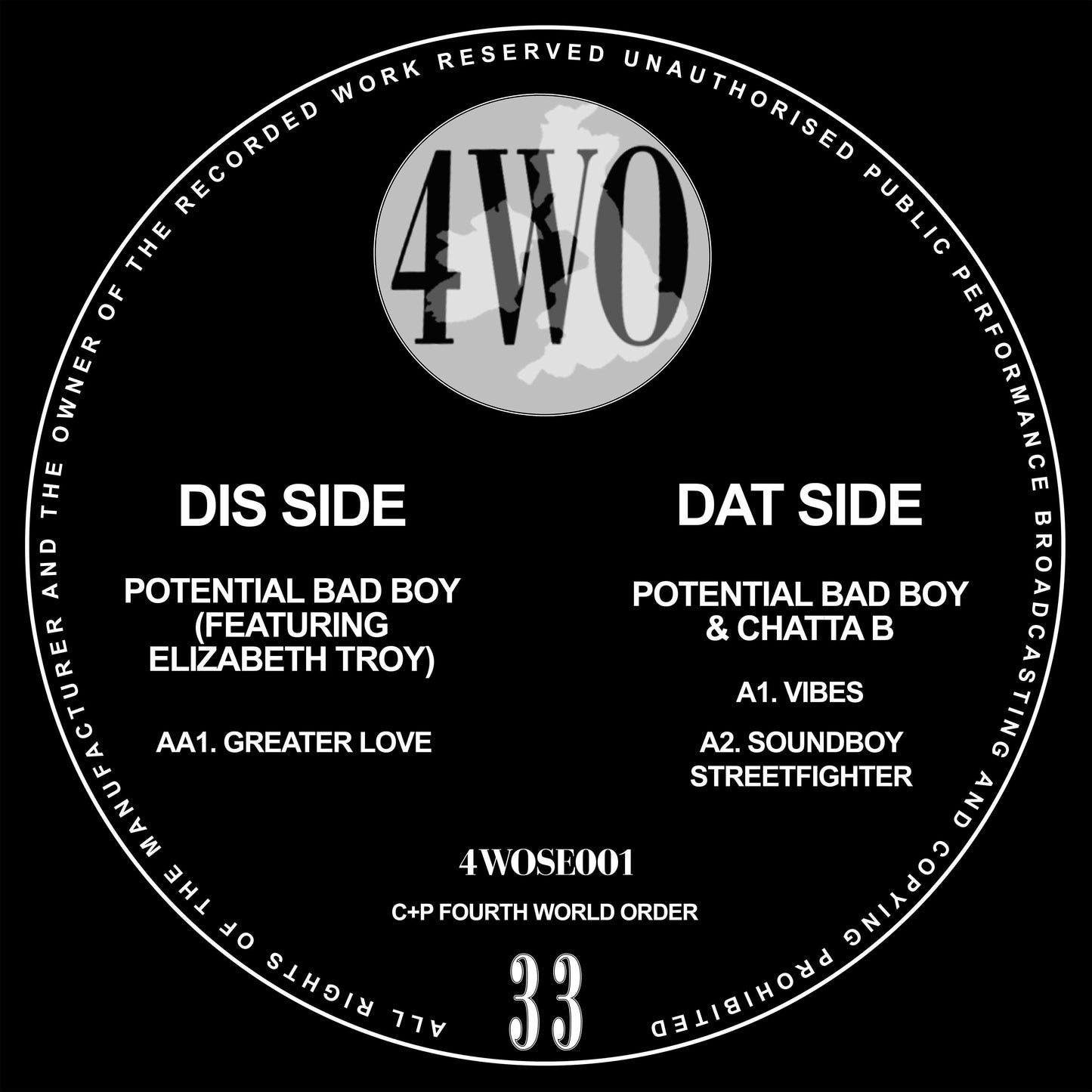 Potential Badboy & Chatta B - 4th World Order (Special Edition 01)