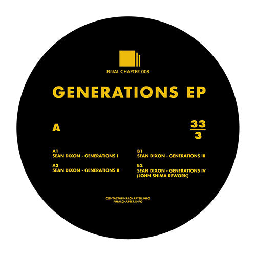Sean Dixon - Generations EP