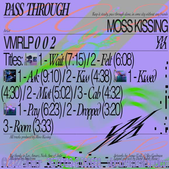 Moss Kissing - Pass Through LP
