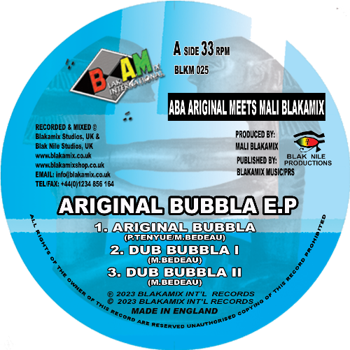 Aba Ariginal Meets Mali Blakamix - Ariginal Bubbla E.P