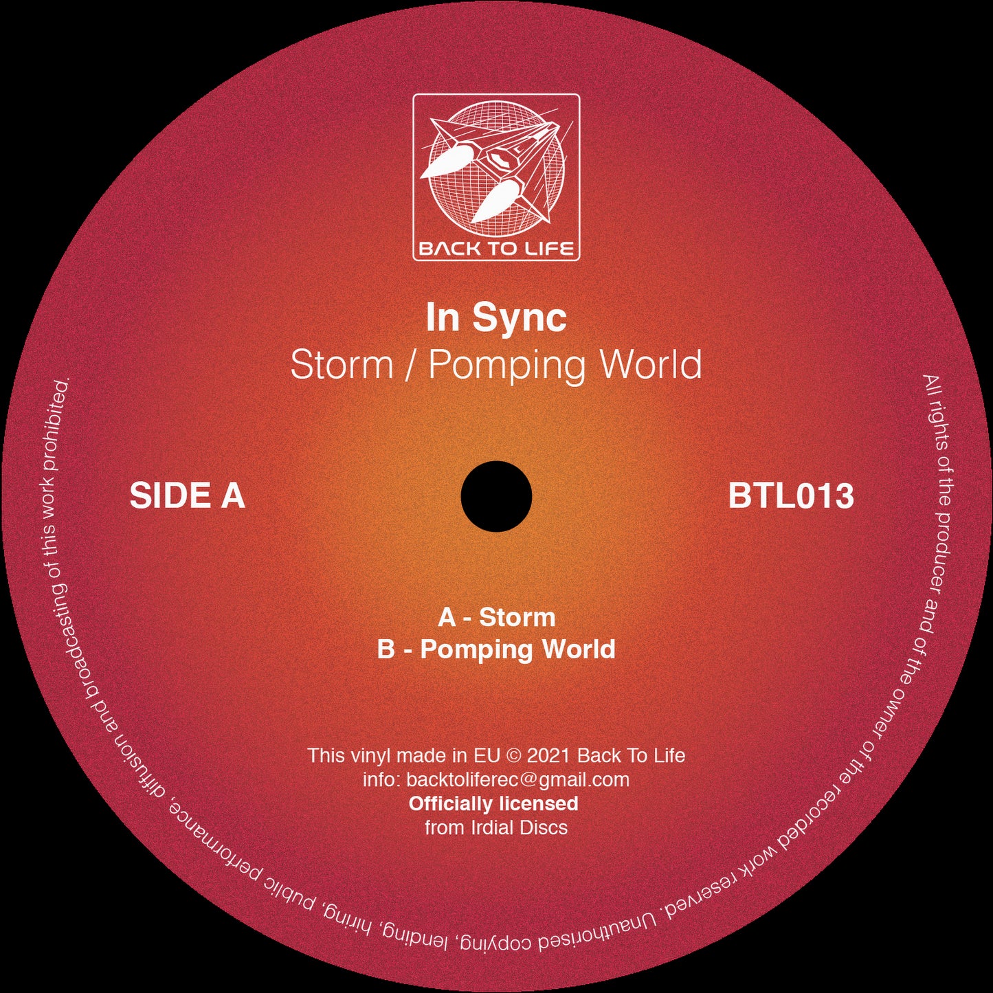 In Sync - Storm / Pomping World [Purple Vinyl]
