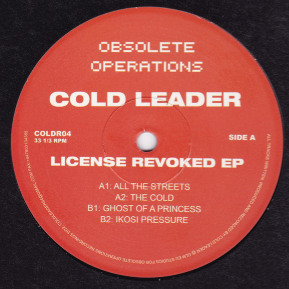 Cold Leader - License Revoked EP