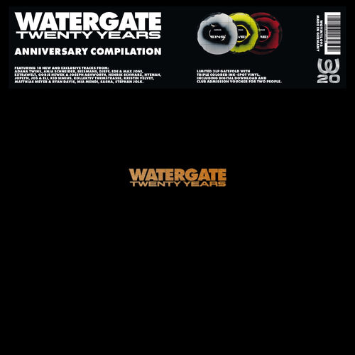V.A. - Watergate 20 Years (3LP + COLORED VINYL + DOWNLOAD + TICKET)